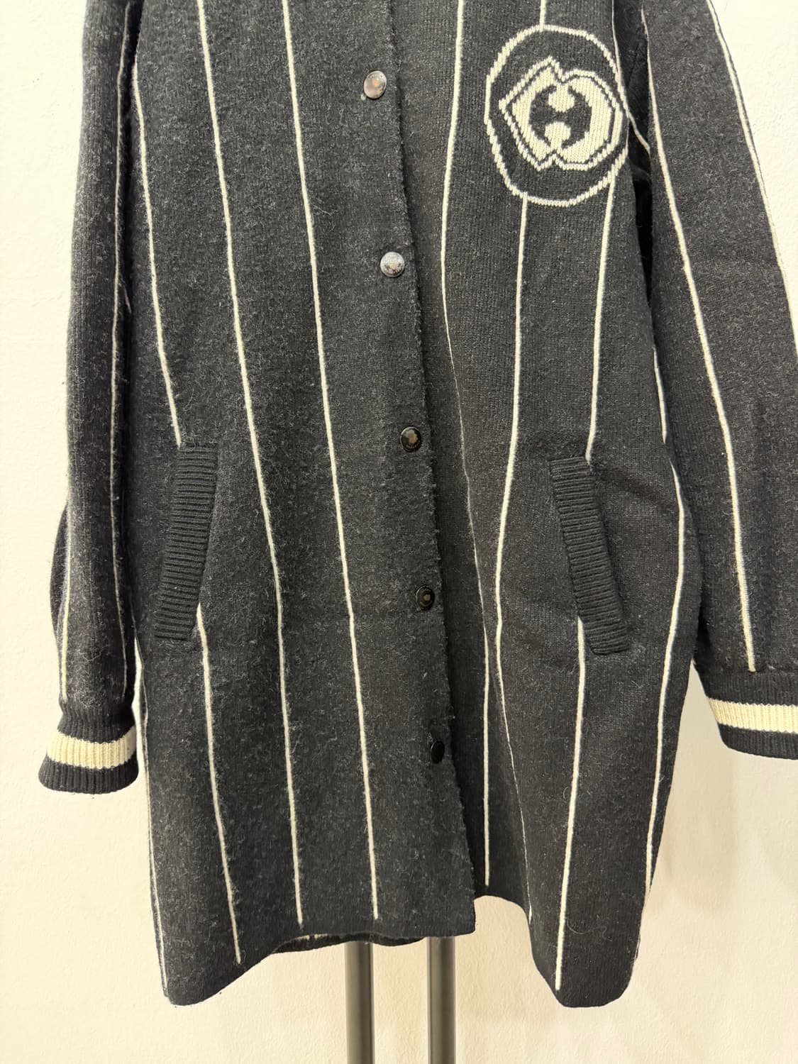 정품) 럭키슈에뜨 스트라이프 니트 자켓 F 상품이미지4