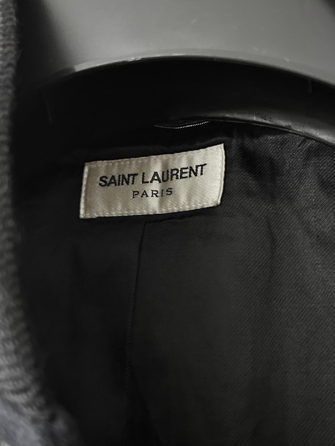 생로랑 14fw 에디 레더 판넬 바시티 자켓 상품이미지7