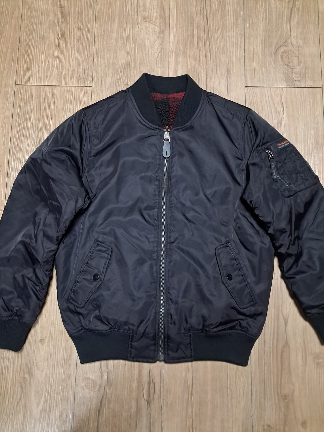 지프 양면 봄버자켓 M 상품이미지5