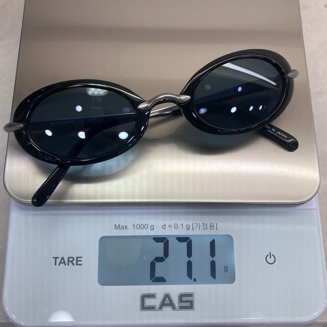 D10 보이런던 BOYLONDON 블랙 실버 빈티지 오벌 선글라스 상품이미지8