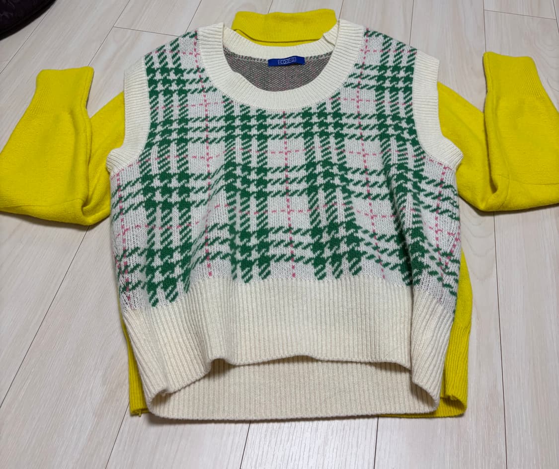 EGOIST 니트 조끼 세트 상품이미지2