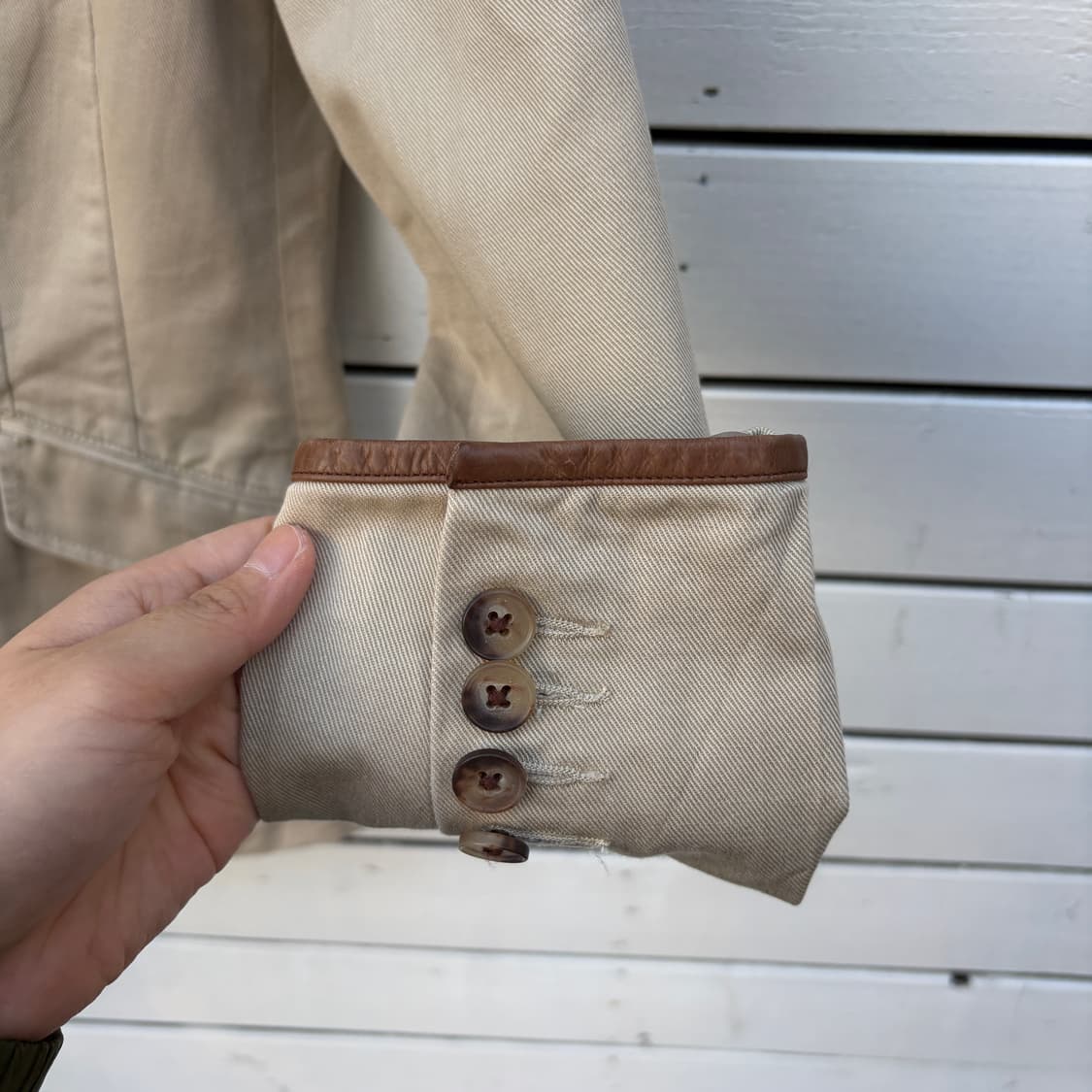 Polo 폴로 코튼 가죽 블레이저 자켓 상품이미지7