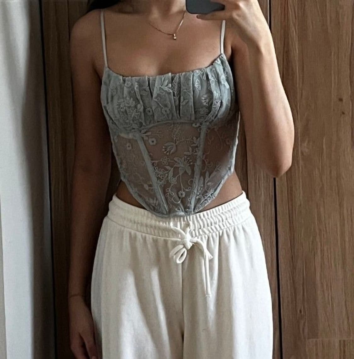 Zara corset top 자라 코르셋 탑 상품이미지5