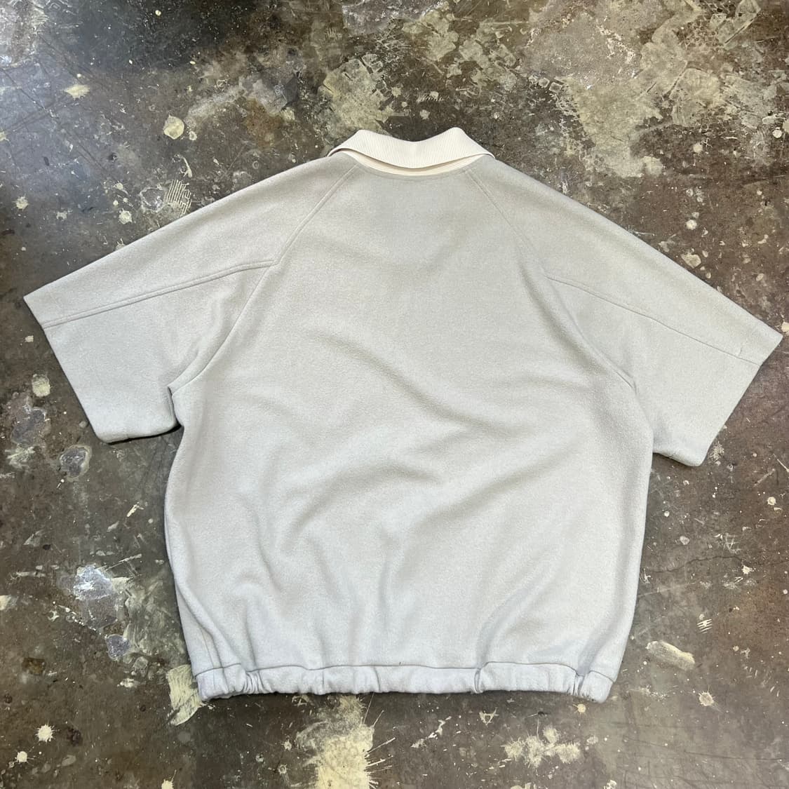 110) 타임옴므 한섬 루즈핏 반팔 카라니트 상품이미지7