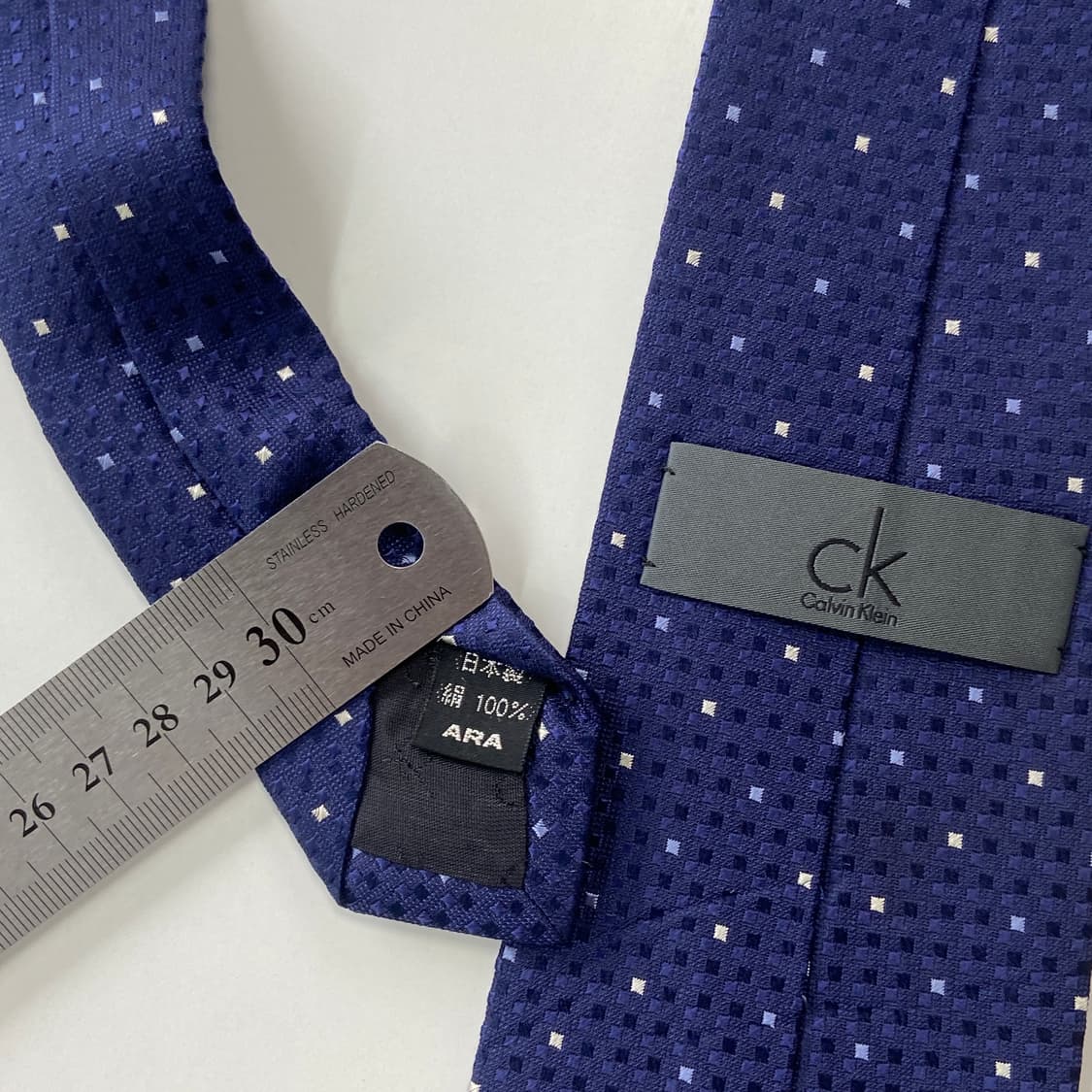 CK 캘빈클라인 명품 정품 넥타이 8.3cm 상품이미지5