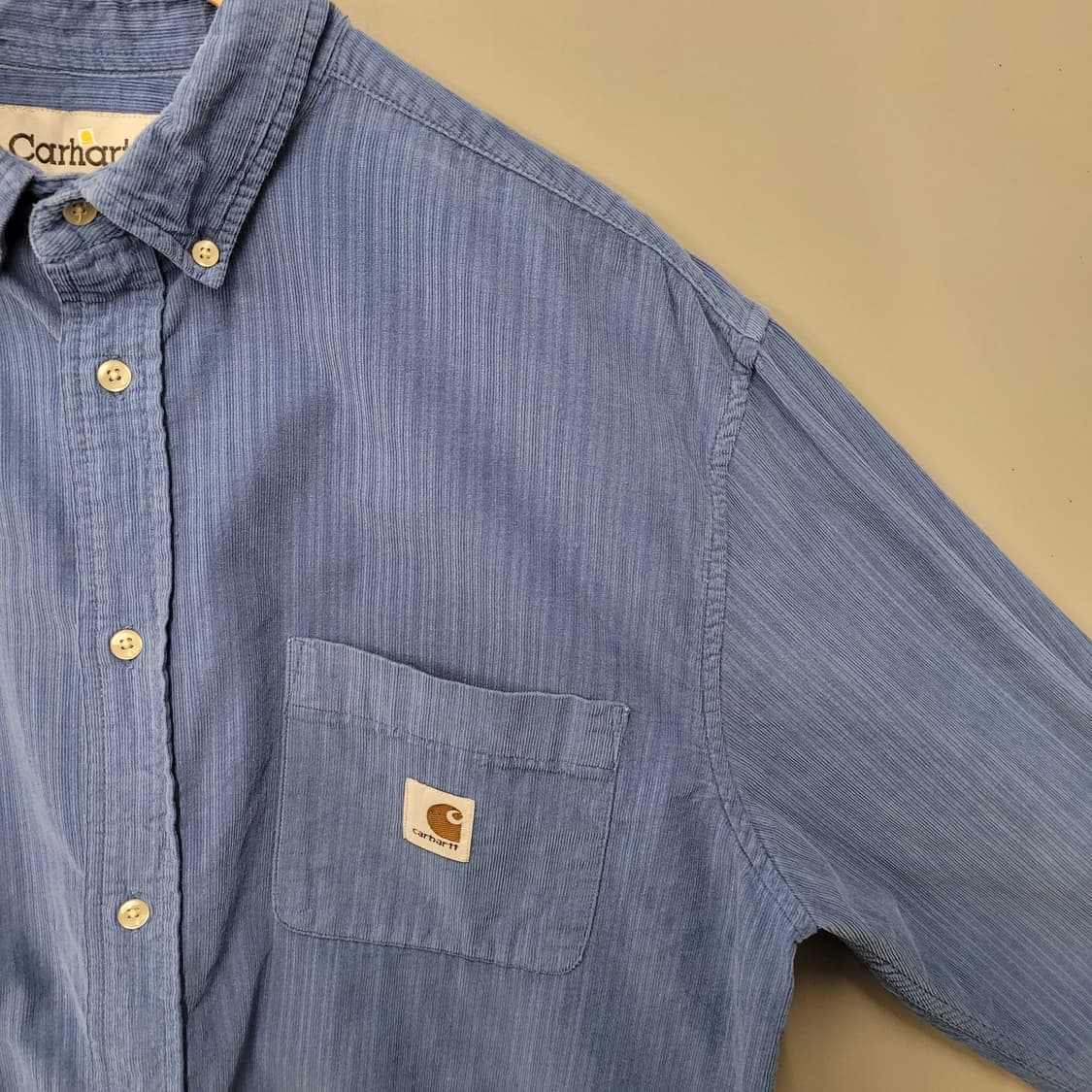 Carhartt 칼하트 코듀로이 셔츠 블루 상품이미지3