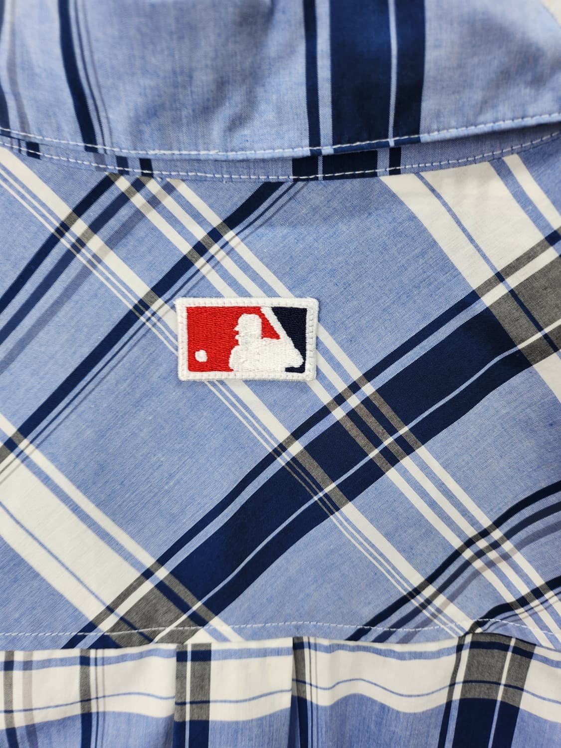 MLB 다저스 체크 셔츠 100-105 L 새제품급 상품이미지6