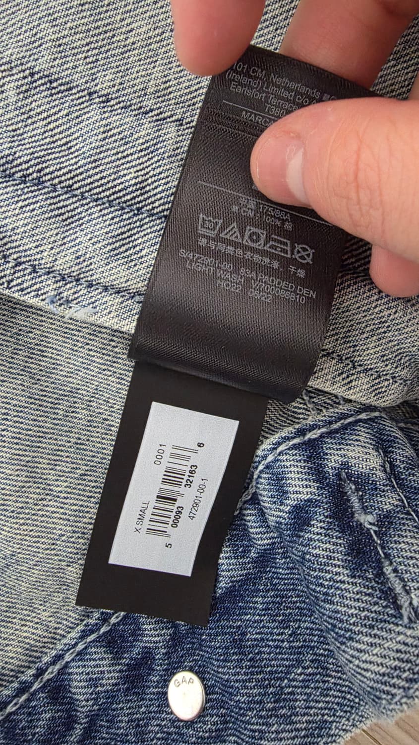 이지갭 패디드 데님 xs (usa) 상품이미지6