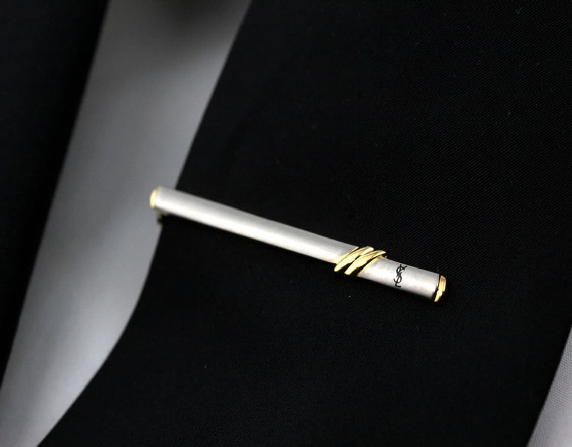 입생로랑 A등급 5.1cm 남자 명품 넥타이핀 커프스 세트 상품이미지9