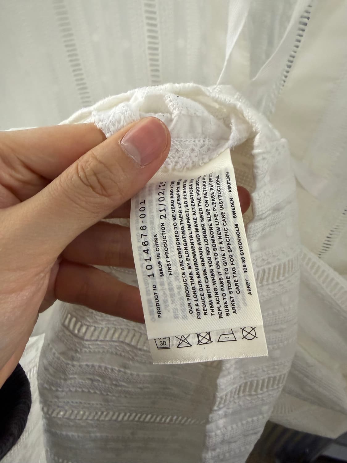 Arket white onepiece 34 상품이미지9