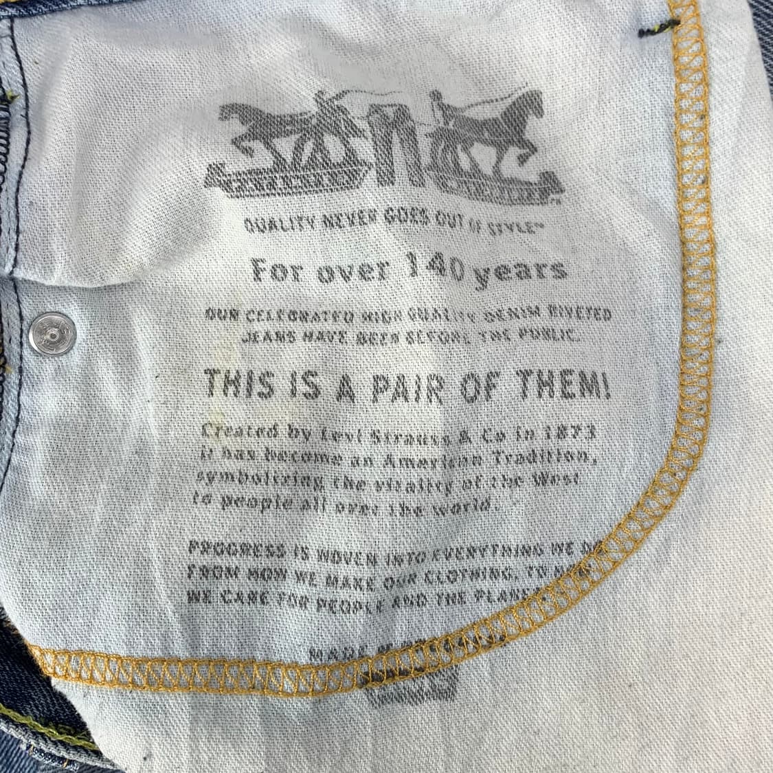 [34x32] 리바이스 517 데님 팬츠 상품이미지8