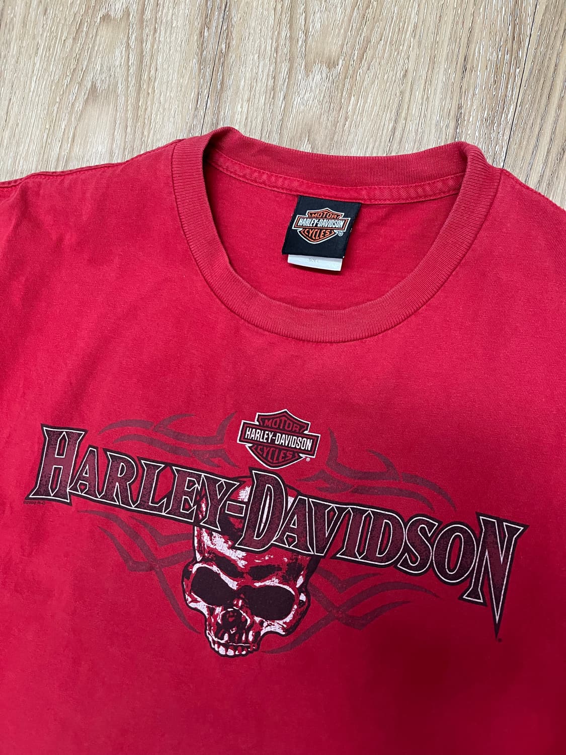USA 할리데이비슨 슬리브리스 티셔츠 L 상품이미지2