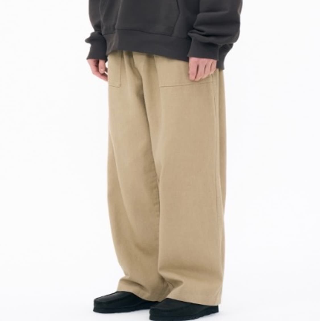 썸녀 옥시토신을 분비시킨 그리너리 크리드 코튼 퍼티그 밴딩팬츠 베이지 상품이미지1