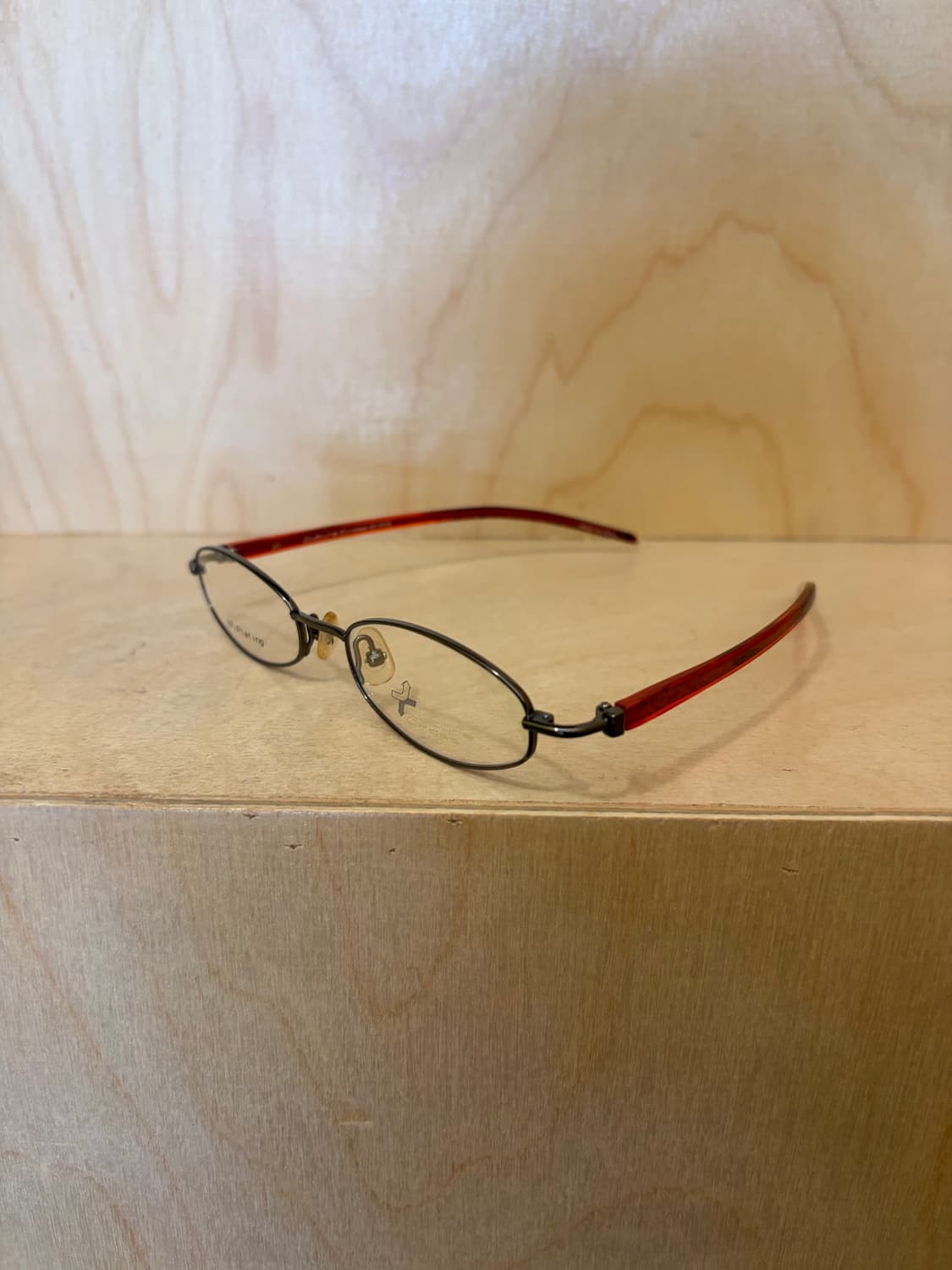 컬처 크로스 (Culture Cross) 블랙 & 레드 타원형 안경 상품이미지2