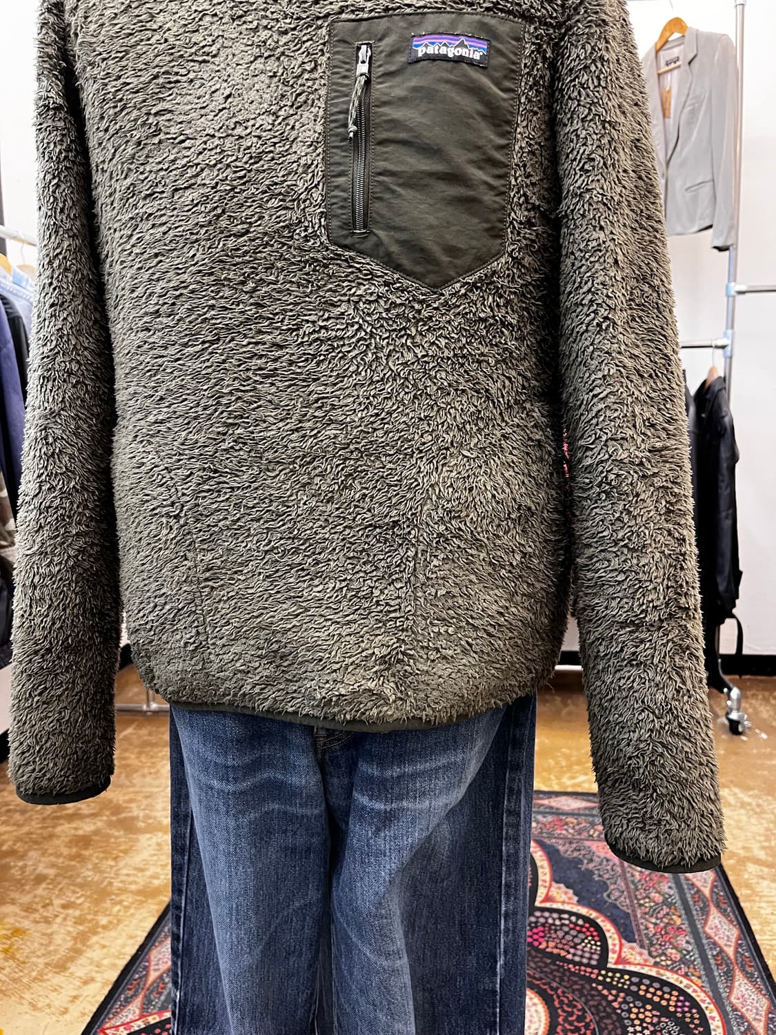 파타고니아 로스 가투스 플리스 크루넥 카키 상품이미지4