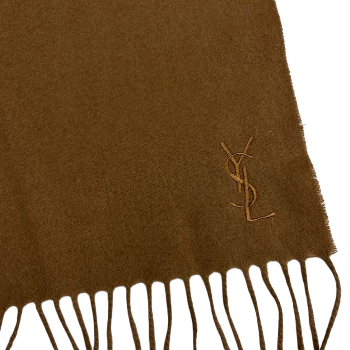  입생로랑 자수로고 베이지 머플러 상품이미지5