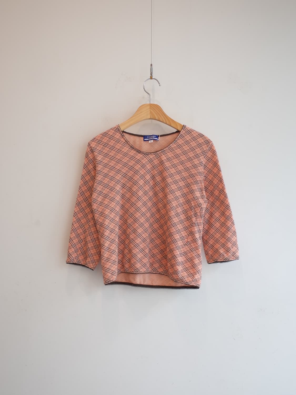 BURBEERY 버버리 블루라벨 노바체크 롱슬리브 티 상품이미지1