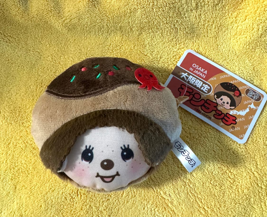 몬치치 오사카 한정 타코야끼 키링 파우치 상품이미지1