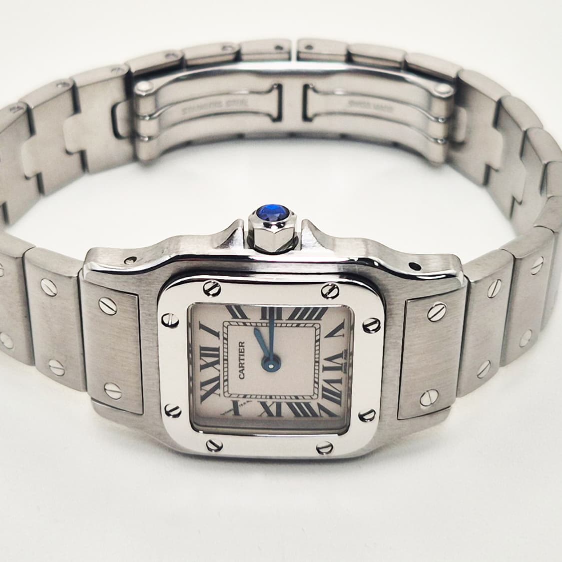 까르띠에 산토스 스틸 스몰사이즈 여성용 상품이미지5