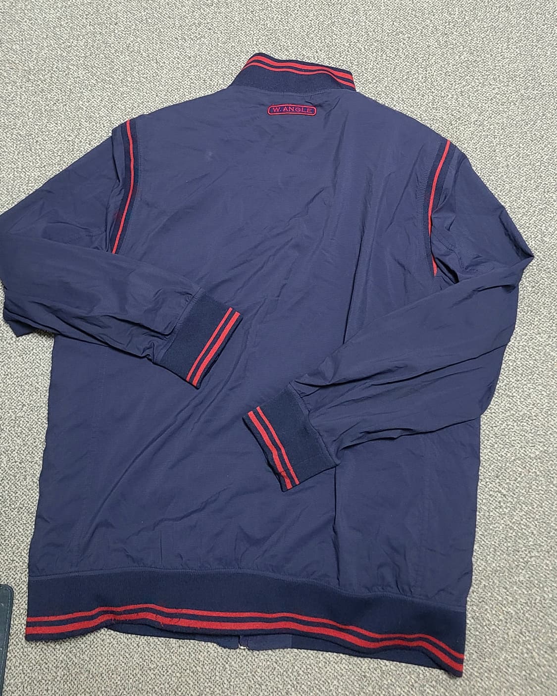 W.ANGLE 남성  베스트  내피   바람막이 자켓 105 네이비/레드 상품이미지8