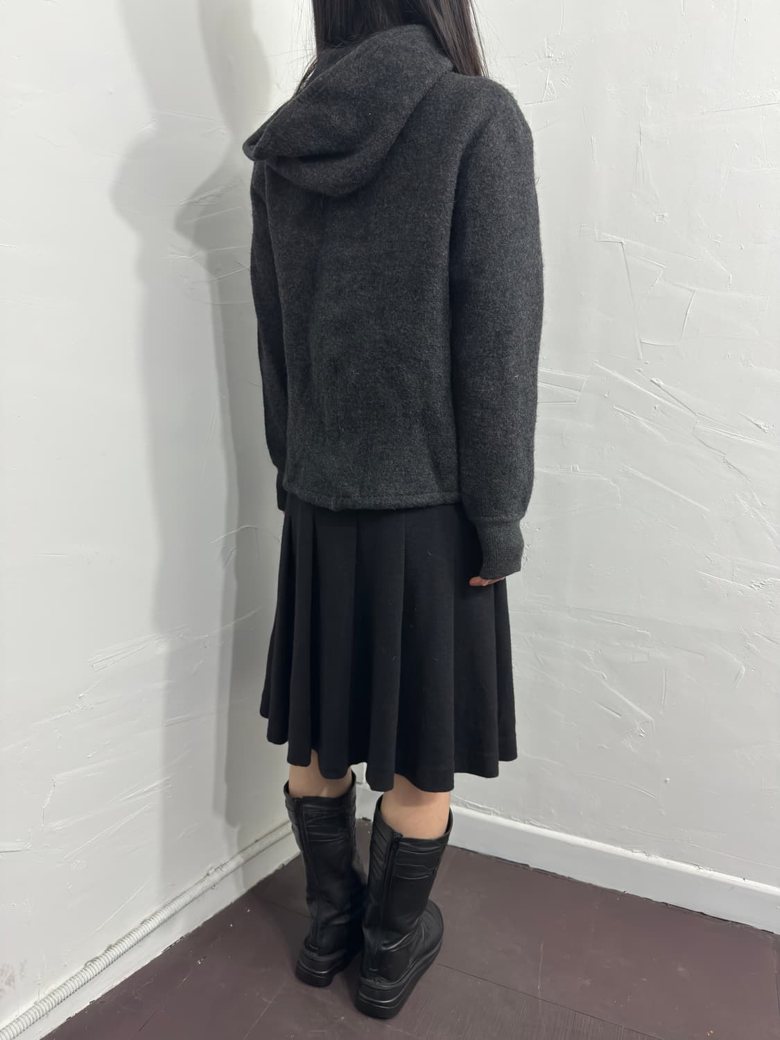 wool hood zipup 상품이미지5