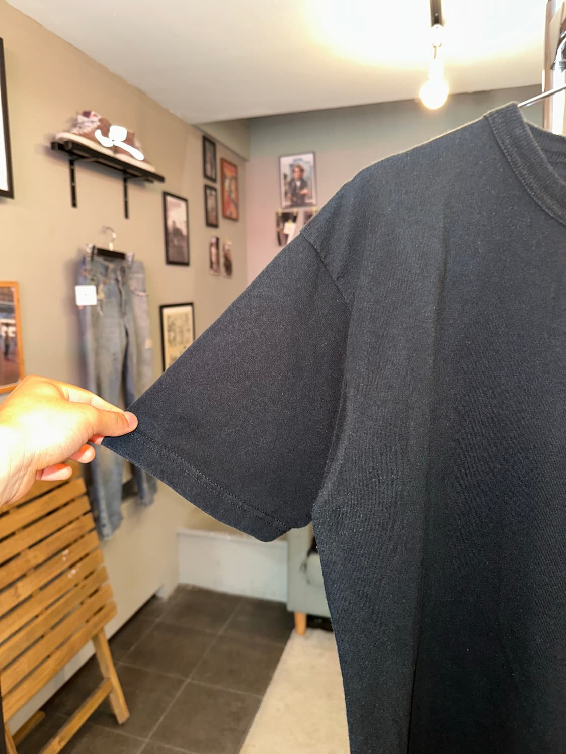 Champion T1011 black pocekt T-shirt 상품이미지6