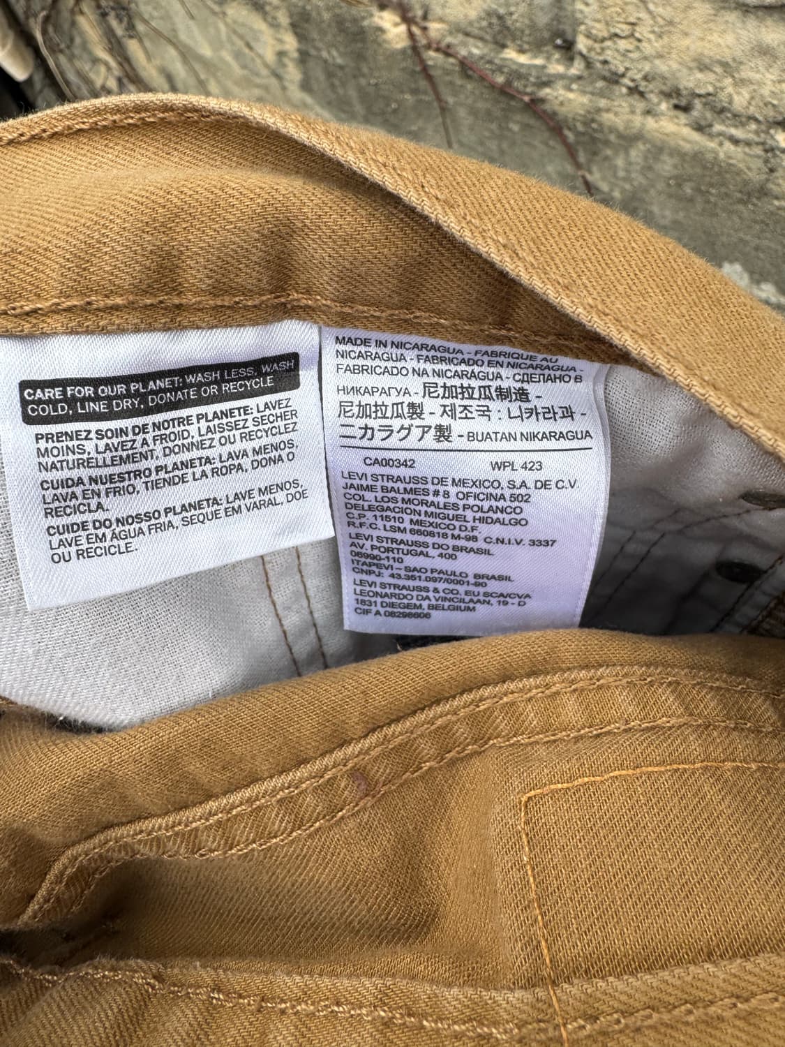 리바이스 505 코튼 팬츠 베이지 34 상품이미지5