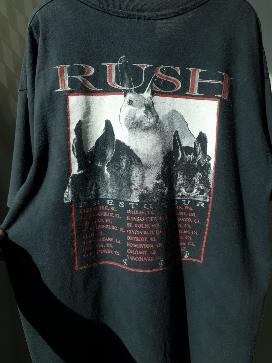 90s Hanes 'RUSH' Official Band Tee 상품이미지10