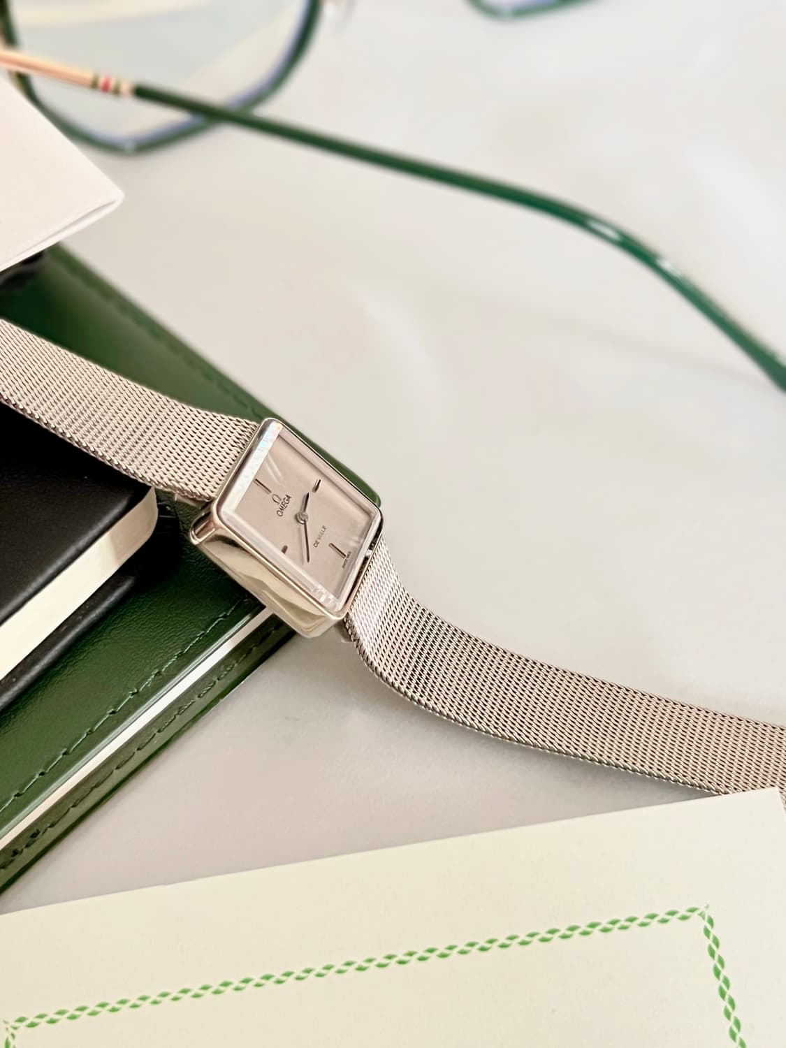 OMEGA 오메가 드빌 화이트골드 수동 시계 상품이미지3