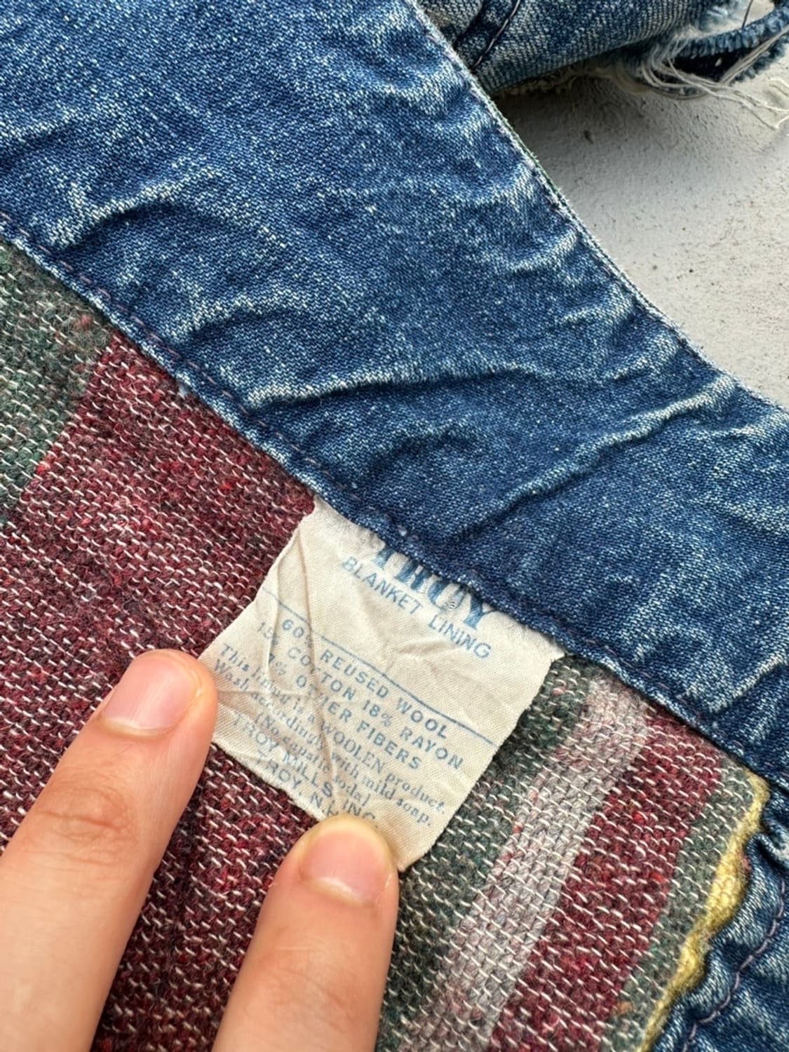 50s Powr House 빈티지 파워하우스 레일로드 데님 초어 자켓 상품이미지7