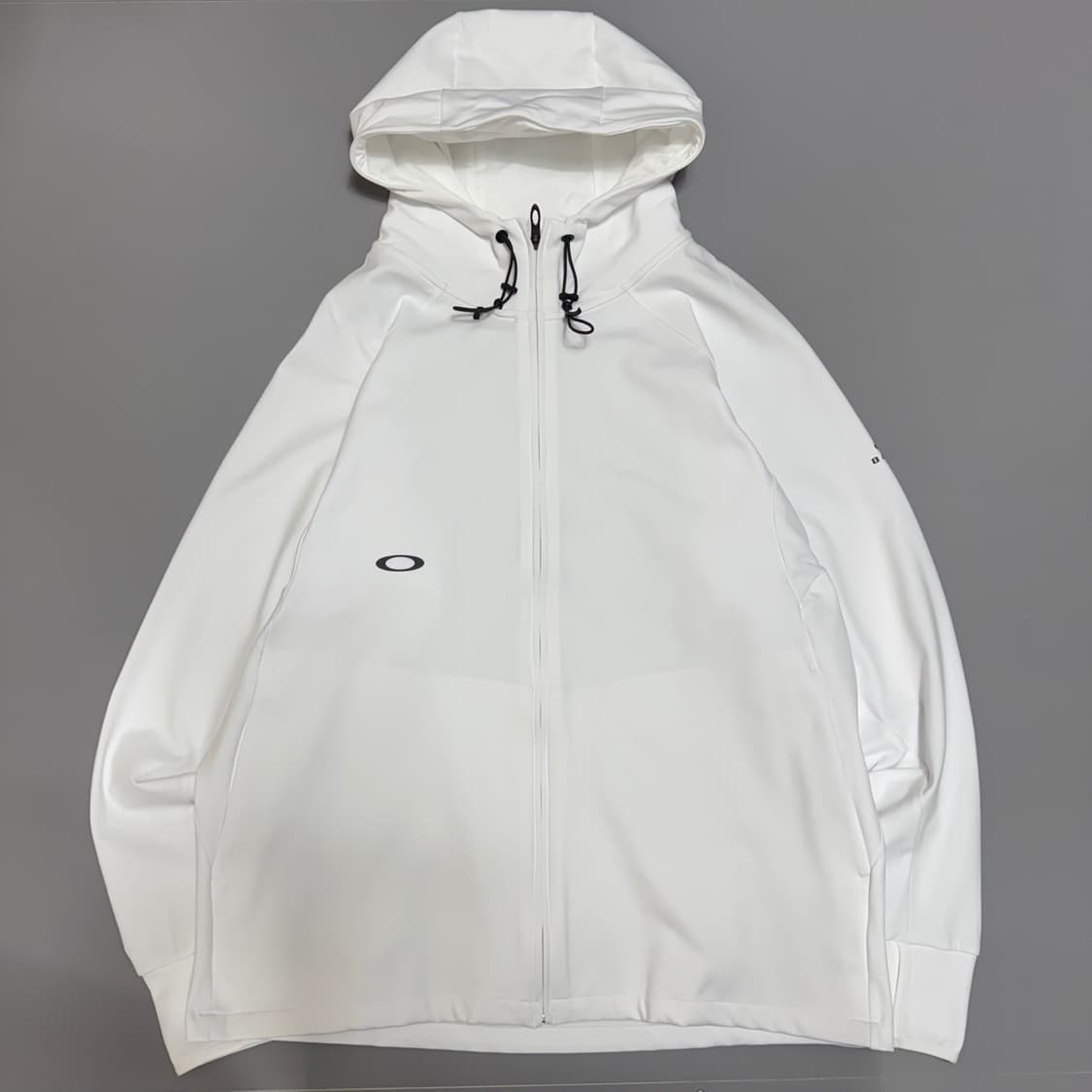 오클리(OAKLEY) 화이트 인핸스 그리드 폴리에스터 후드 윈드브레이커 상품이미지7