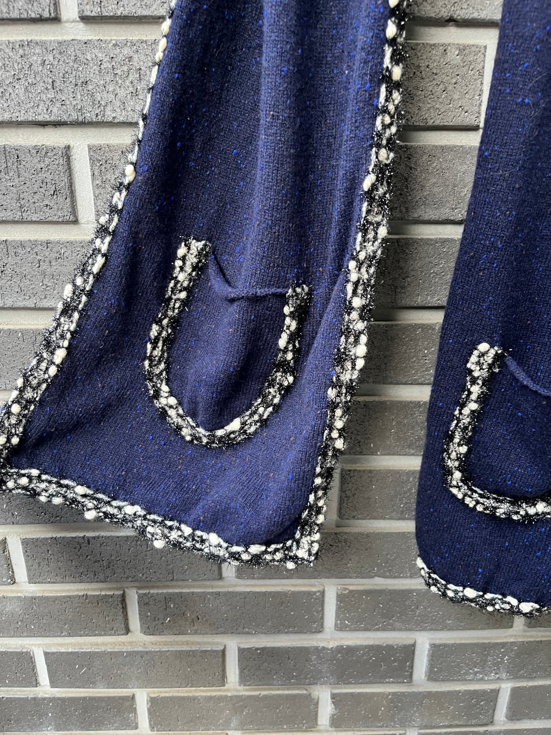 See by Chloe 씨바이끌로에 더블 포켓 머플러 네이비 상품이미지10