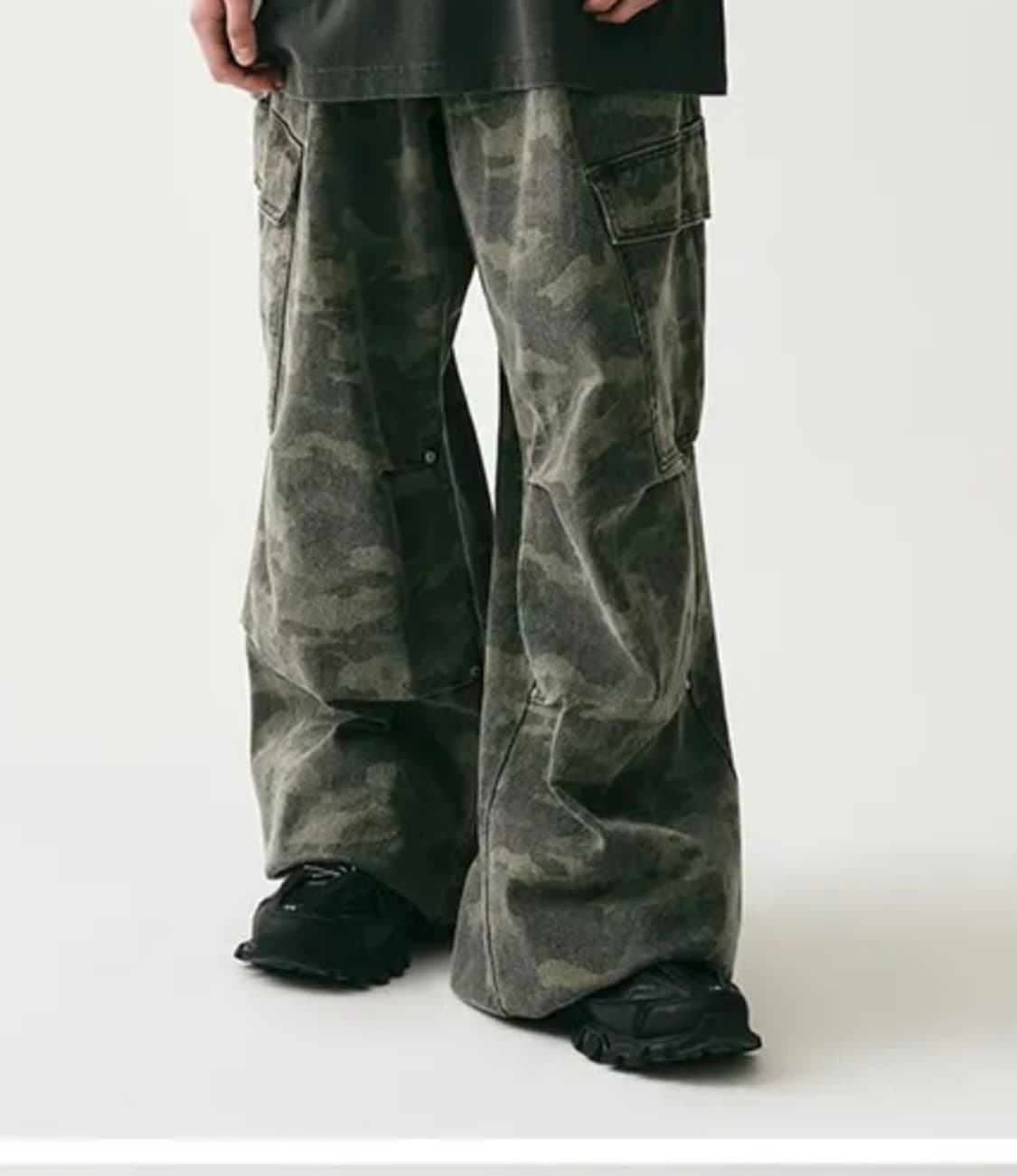 Side Big Cargo Pants CAMO M 상품이미지1