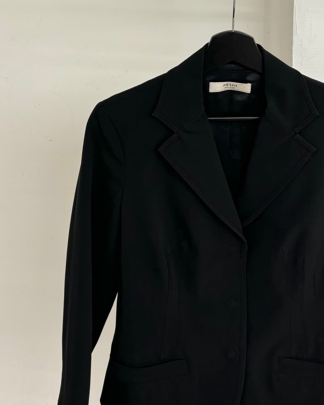 프라다 블랙 폴리 블레이저 자켓 상품이미지3