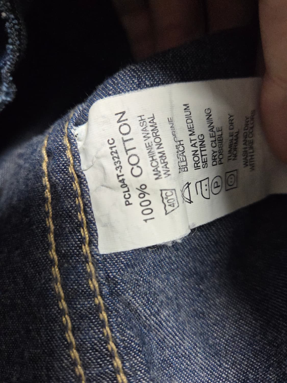 리바이스 LEVIS 타입원 웨스턴 데님셔츠 100 상품이미지7