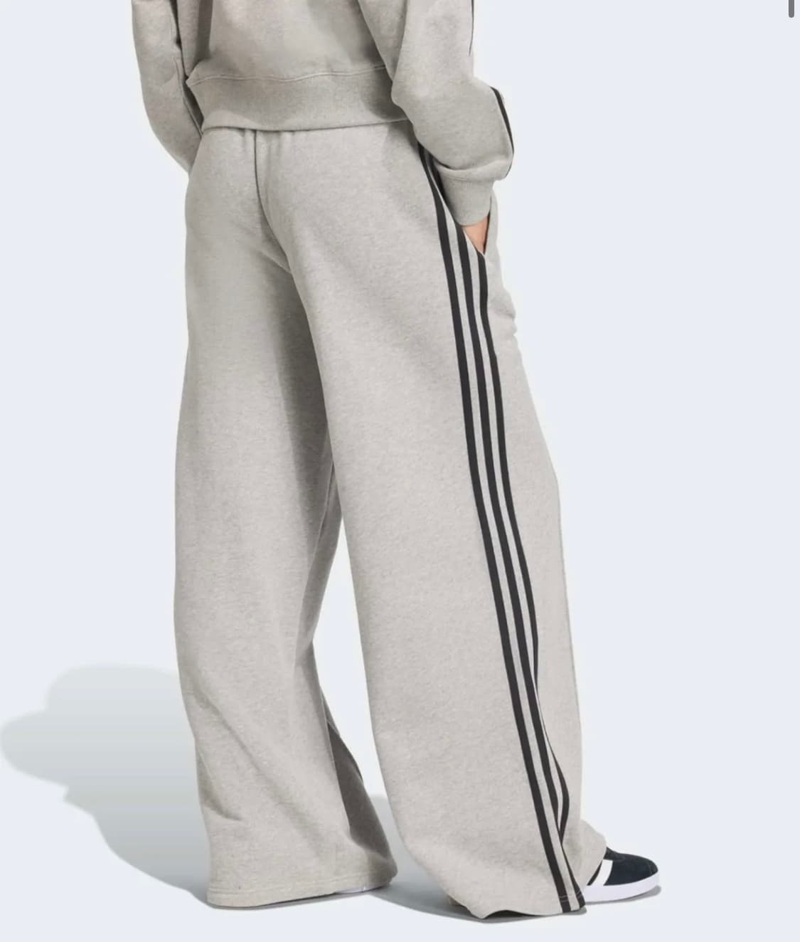 아디다스 여성 삼선 와이드 스웨트 팬츠xs 상품이미지2