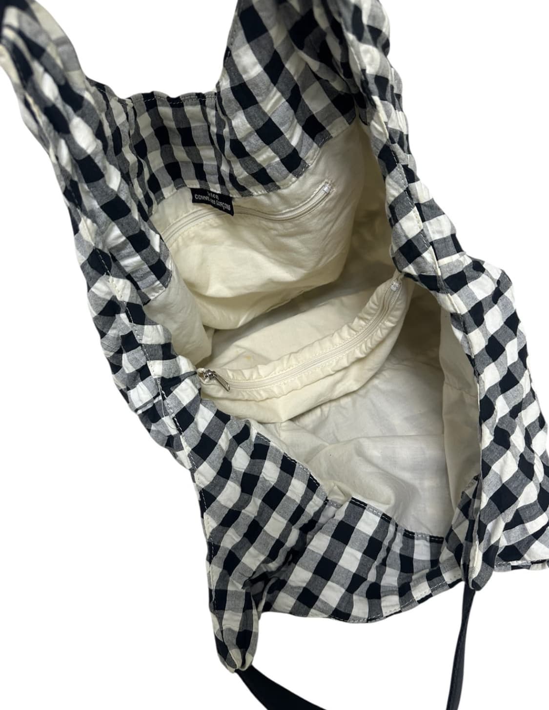 [꼼데가르송] Comme des garcons handbag 체크 토트백 상품이미지6
