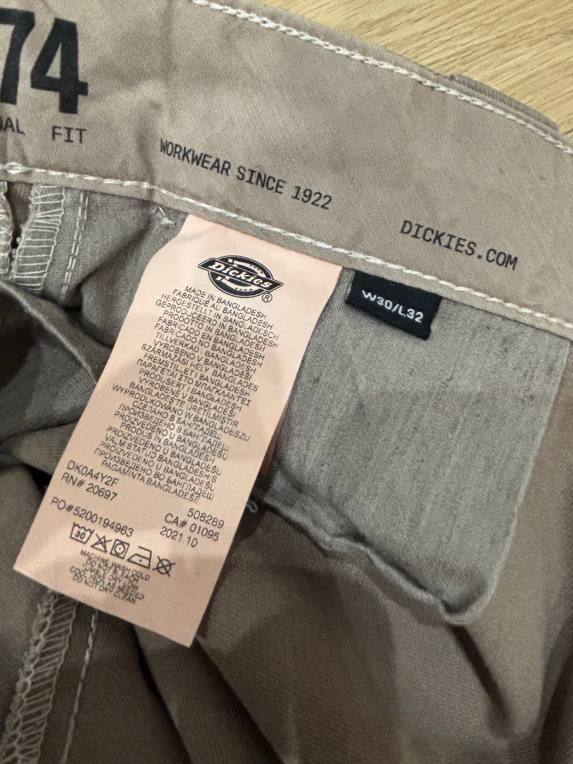 아워레가시 x 디키즈 워크샵 팬츠 30x32 상품이미지5