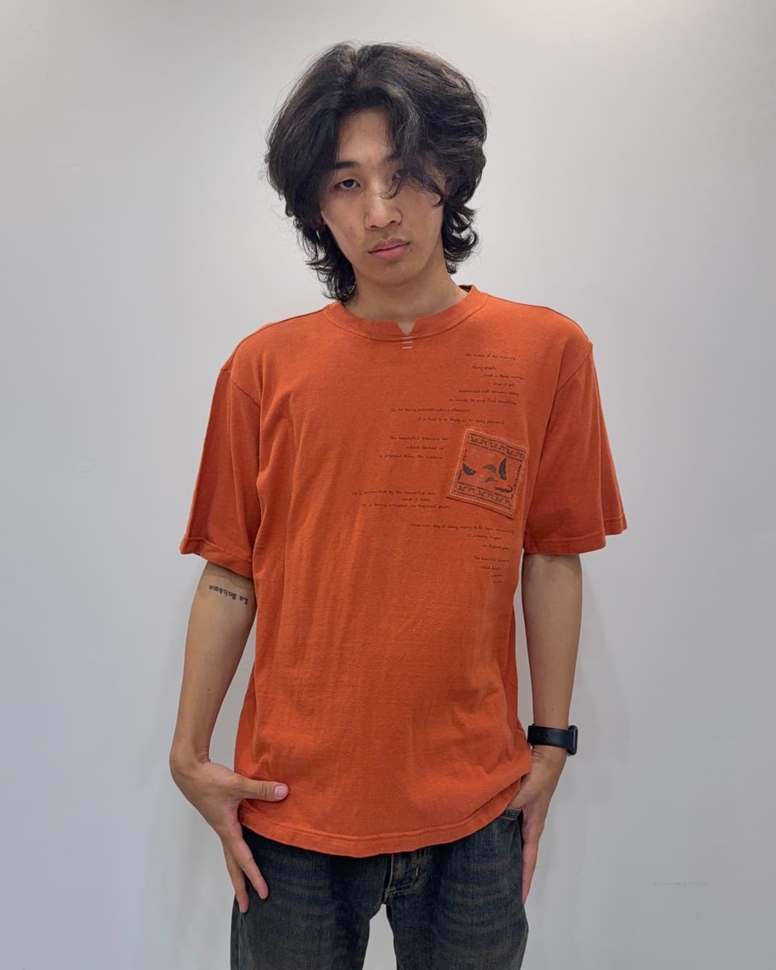 크로커다일 패치 포켓 그래픽 티셔츠 상품이미지4