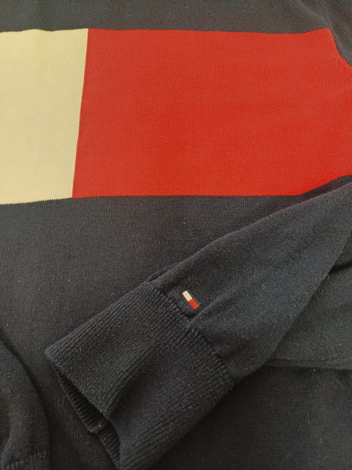 (정품) 타미힐피거 빅플래그 코튼 니트 (M) 상품이미지6