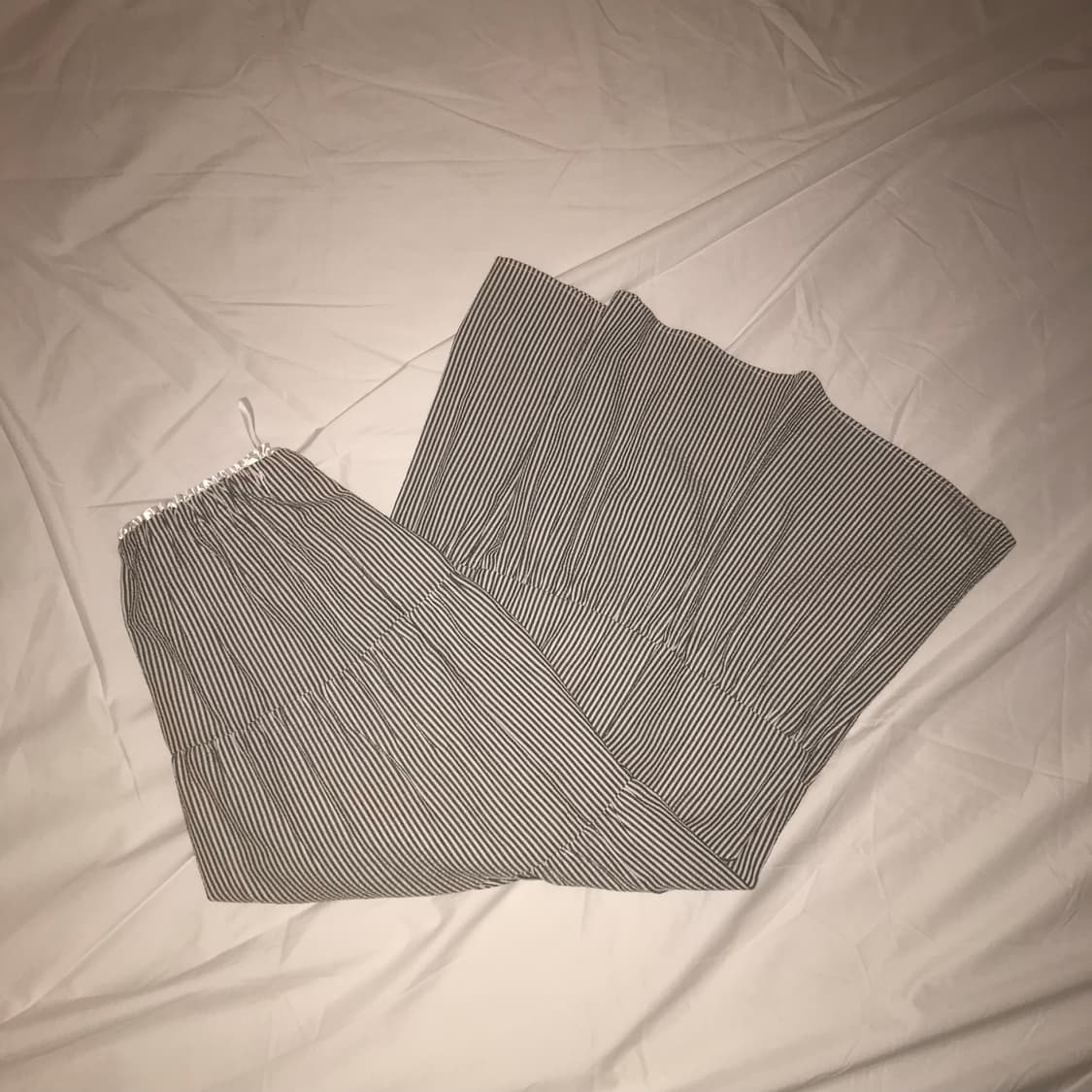 Thus 스트라이프 레이스 롱 스커트 상품이미지1