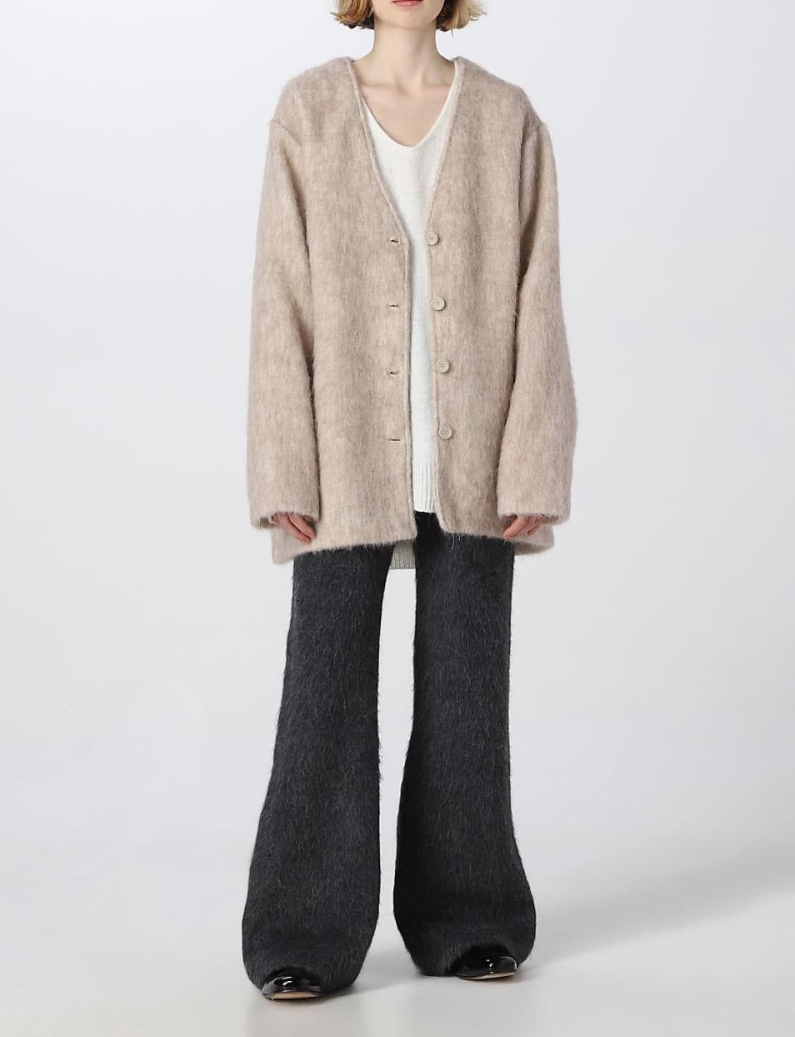 아워레가시 미드 라인 모헤어 가디건 34 여성 상품이미지2