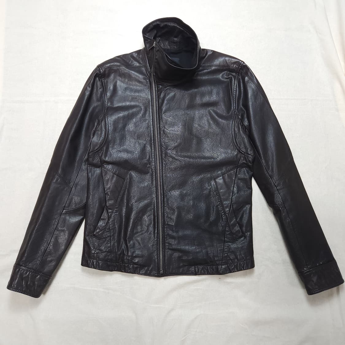 [100] 코데즈컴비인 릭맛 소가죽 자켓 닥크브라운 상품이미지1