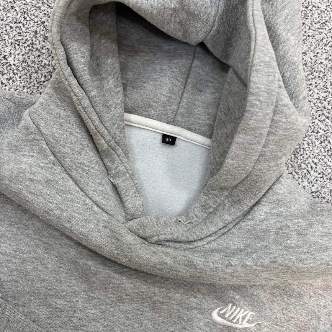 90 나이키 스몰로고 기모 후드티 0303J 상품이미지3