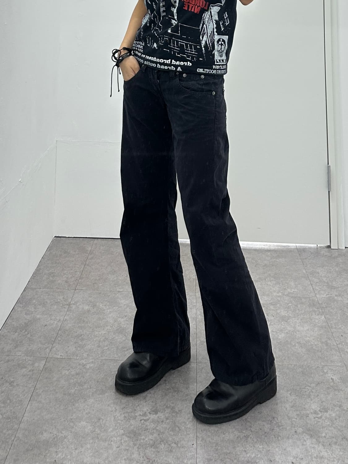 FREESOUL cotton black pants 상품이미지3