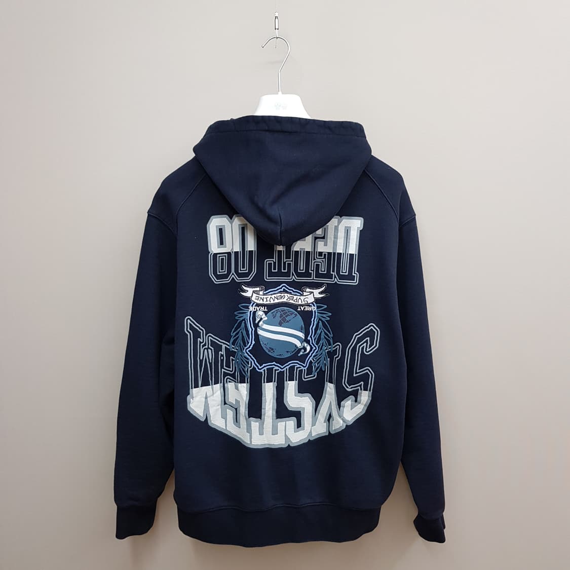 한섬 시스템 2023 백프린트 후드 스웨트셔츠 105사이즈 상품이미지5