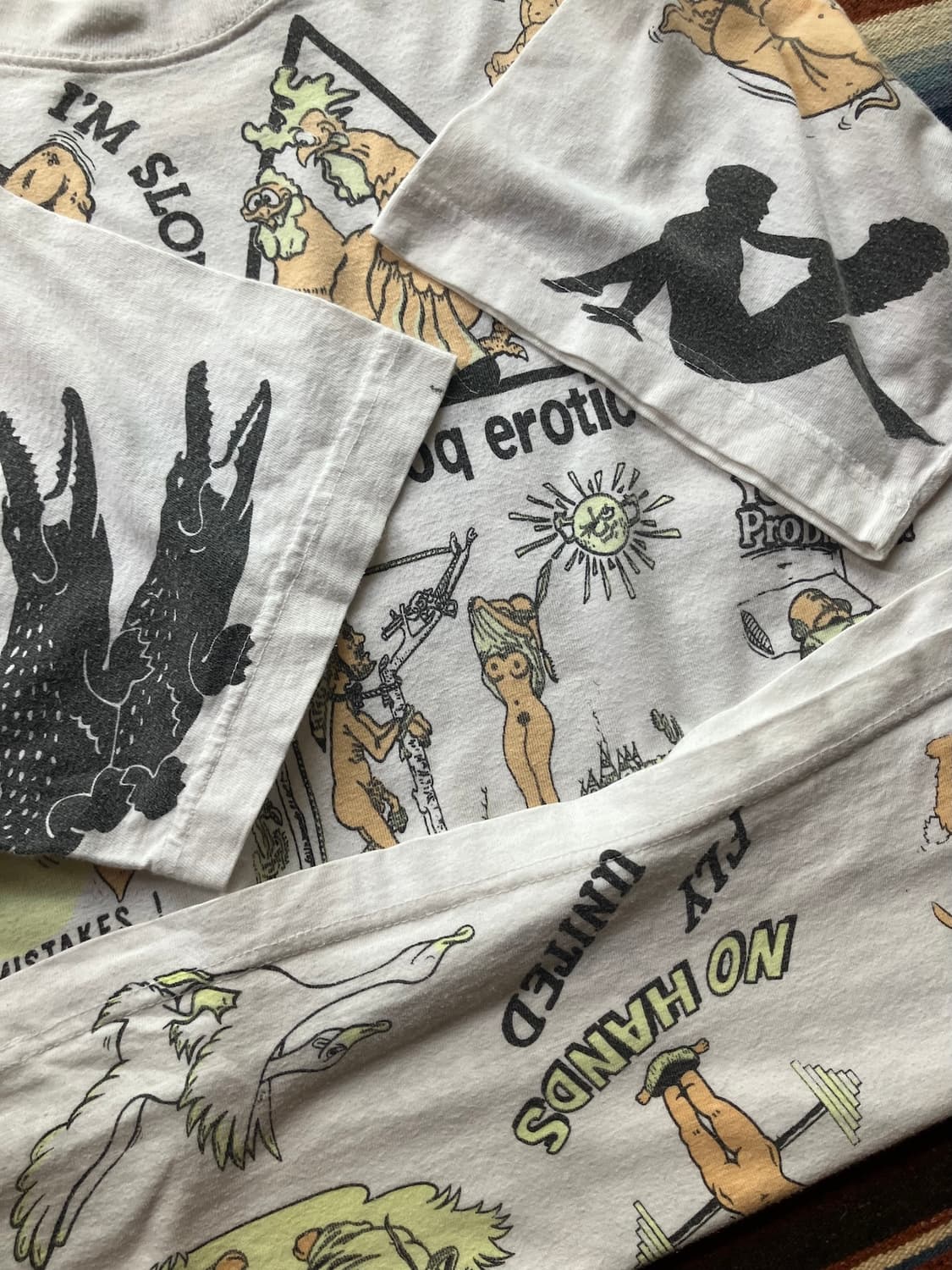 90s Vintage Animal Work Sex T Shirt 상품이미지5