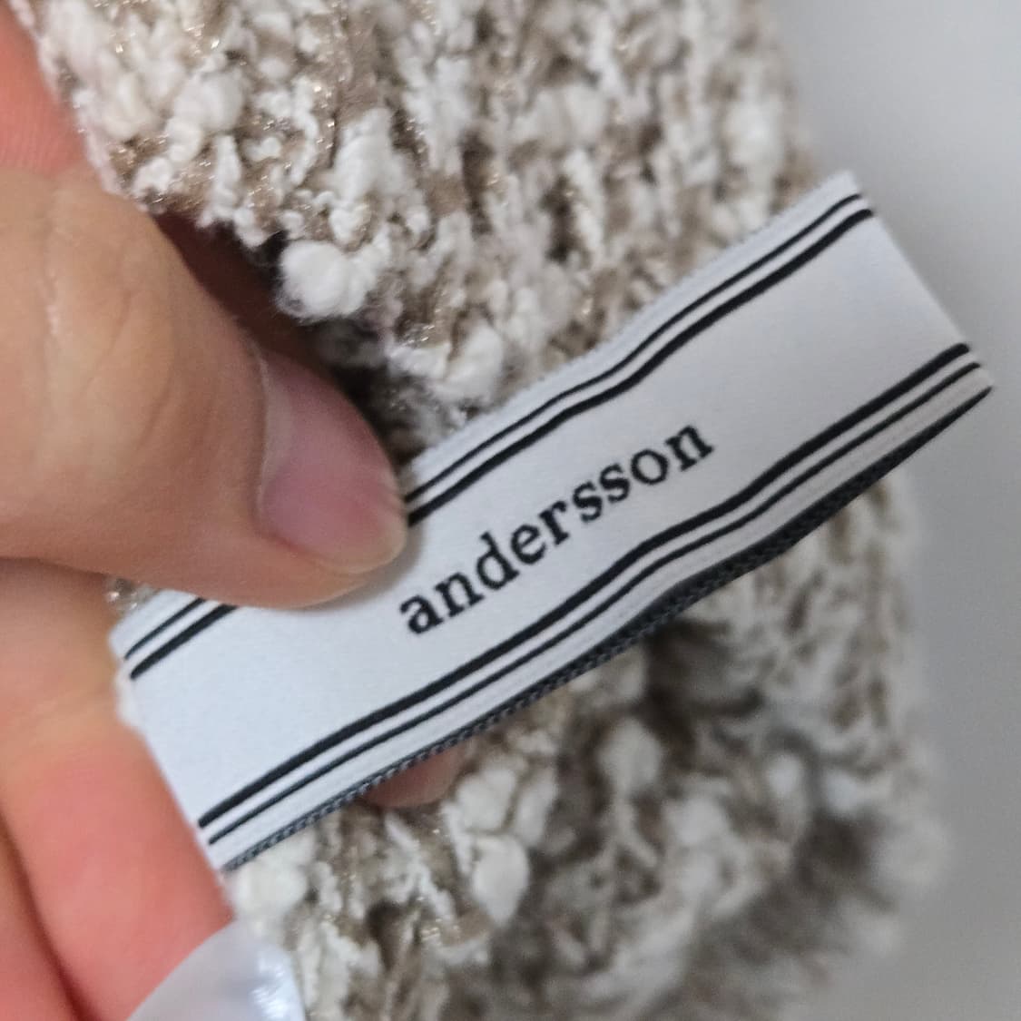 앤더슨벨 베이지 코튼 베스트 / 남성 조끼/ 남성 베스트  상품이미지5