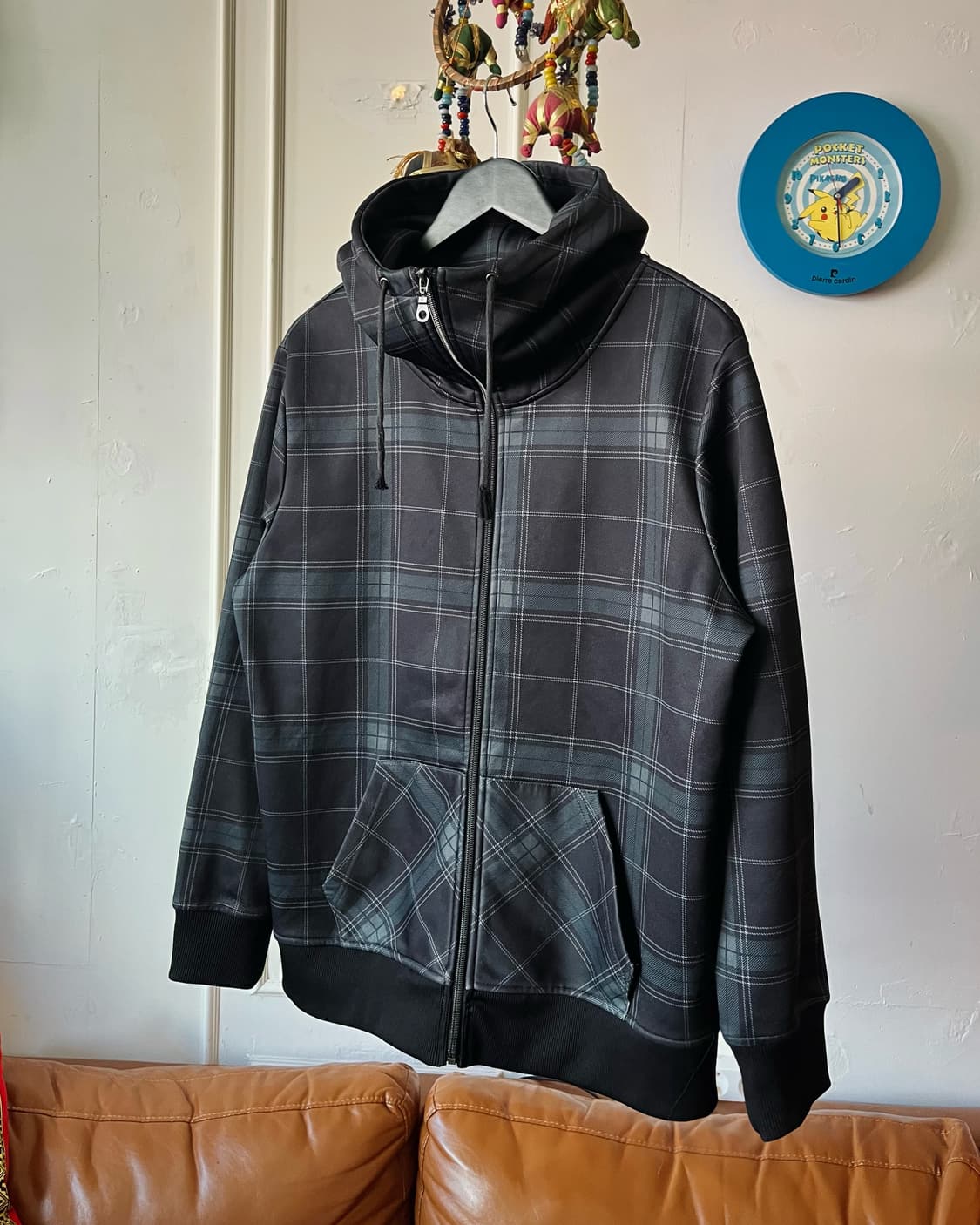 SemanticDesign High Neck Check Hood Zip 상품이미지3