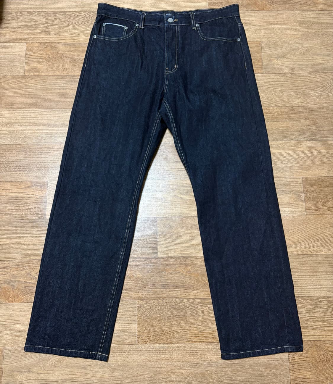 36in)무신사 셀비지 스트레이트 데님팬츠 인디고 상품이미지3